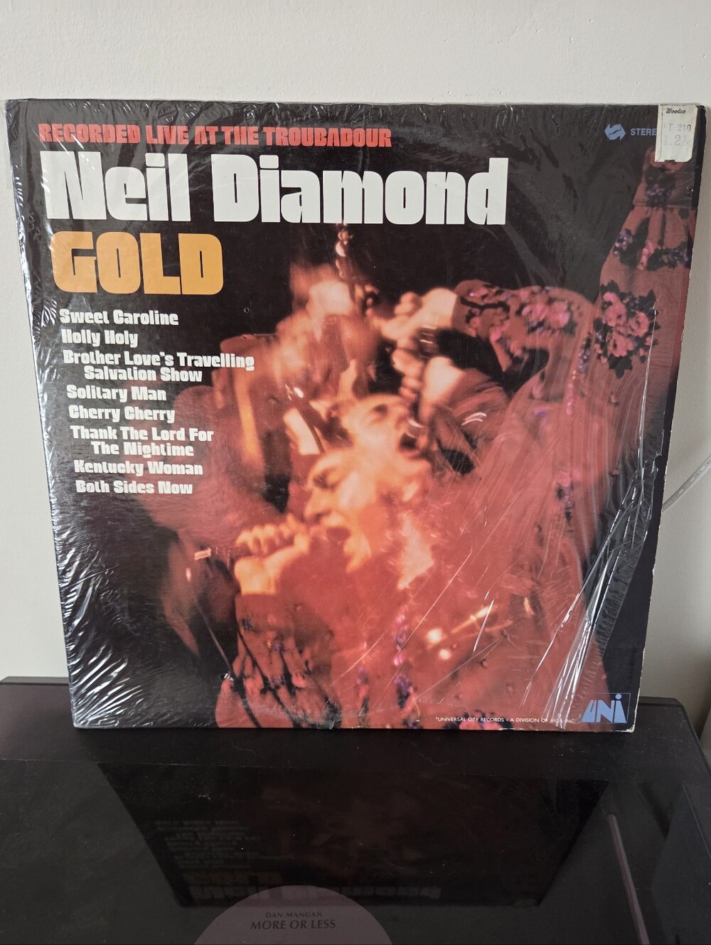 Neil Diamond - GOLD Vinyl RECORD LP.
